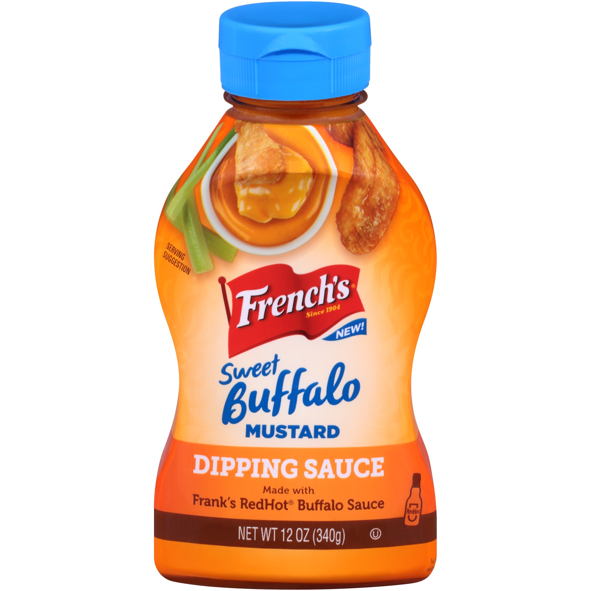 slide 1 of 6, French's Sweet Buffalo Mustard Dipping Sauce, 12 oz