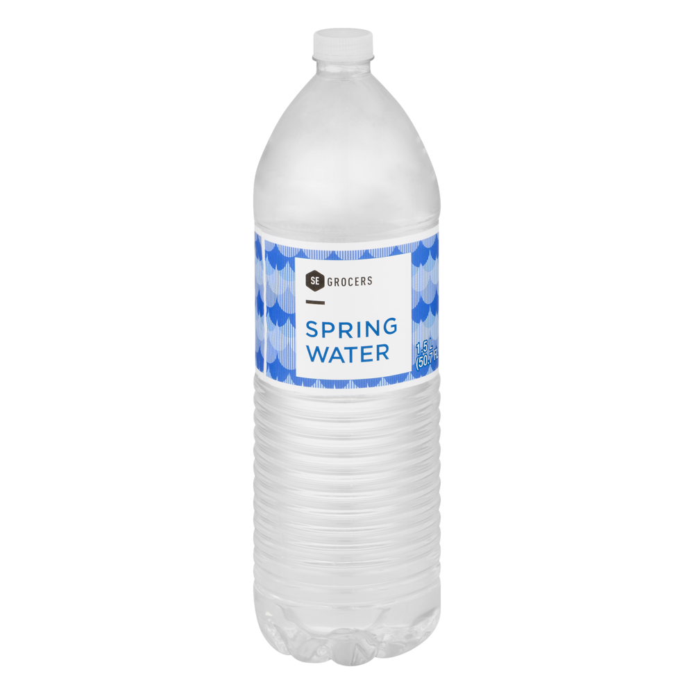 slide 1 of 1, SE Grocers Spring Water - 1.5 liter, 1.5 liter