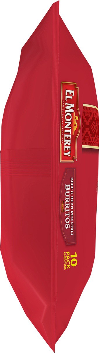 slide 6 of 7, El Monterey Burritos Beef & Bean Green Red Family Pack, 10 ct; 40 oz