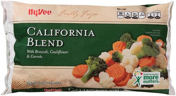 slide 1 of 1, Hy-Vee California Blend Vegetables, 16 oz