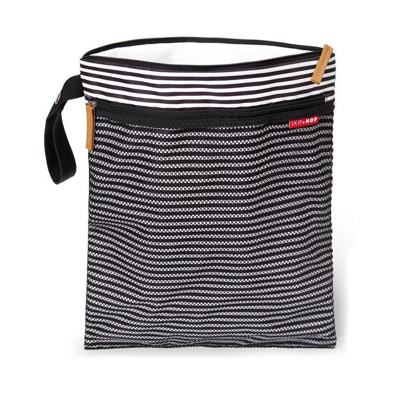 slide 1 of 5, Skip Hop SKIP*HOP Grab & Go Wet/Dry Bag - Black/White, 1 ct