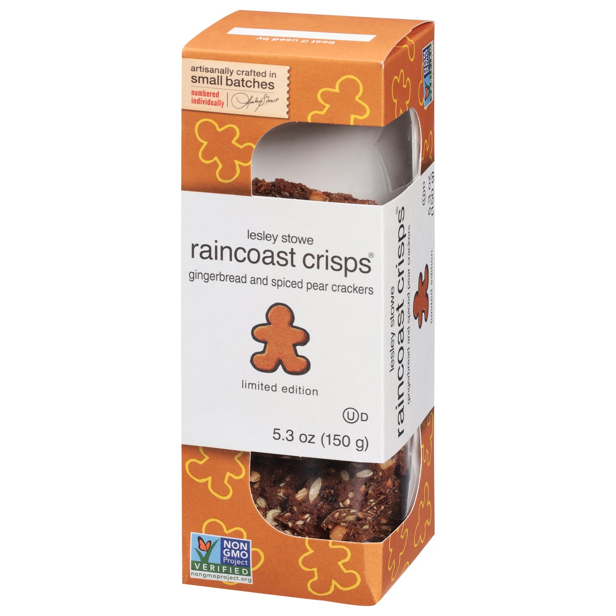 slide 3 of 9, Raincoast Crisps Gingerbread Spiced Pear Crackers, 1 ct