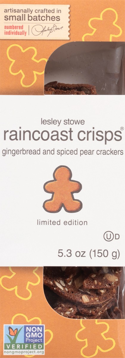 slide 6 of 9, Raincoast Crisps Gingerbread Spiced Pear Crackers, 1 ct
