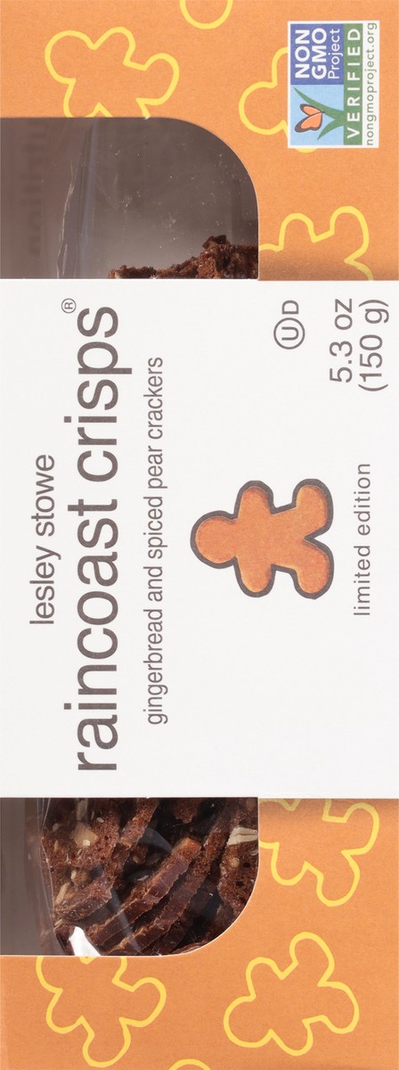 slide 8 of 9, Raincoast Crisps Gingerbread Spiced Pear Crackers, 1 ct