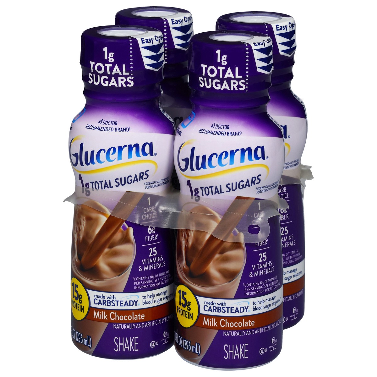 slide 5 of 15, Glucerna Milk Chocolate Shake 4 - 10 fl oz Bottles, 4 ct