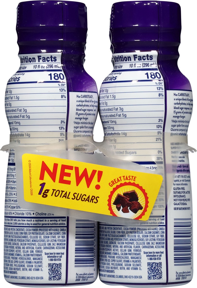 slide 3 of 15, Glucerna Milk Chocolate Shake 4 - 10 fl oz Bottles, 4 ct