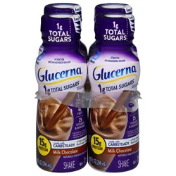 Glucerna Milk Chocolate Shake 4 - 10 fl oz Bottles