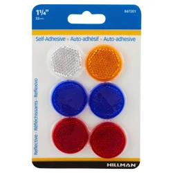 Hillman Mini Reflectors, 1-1/2 inch