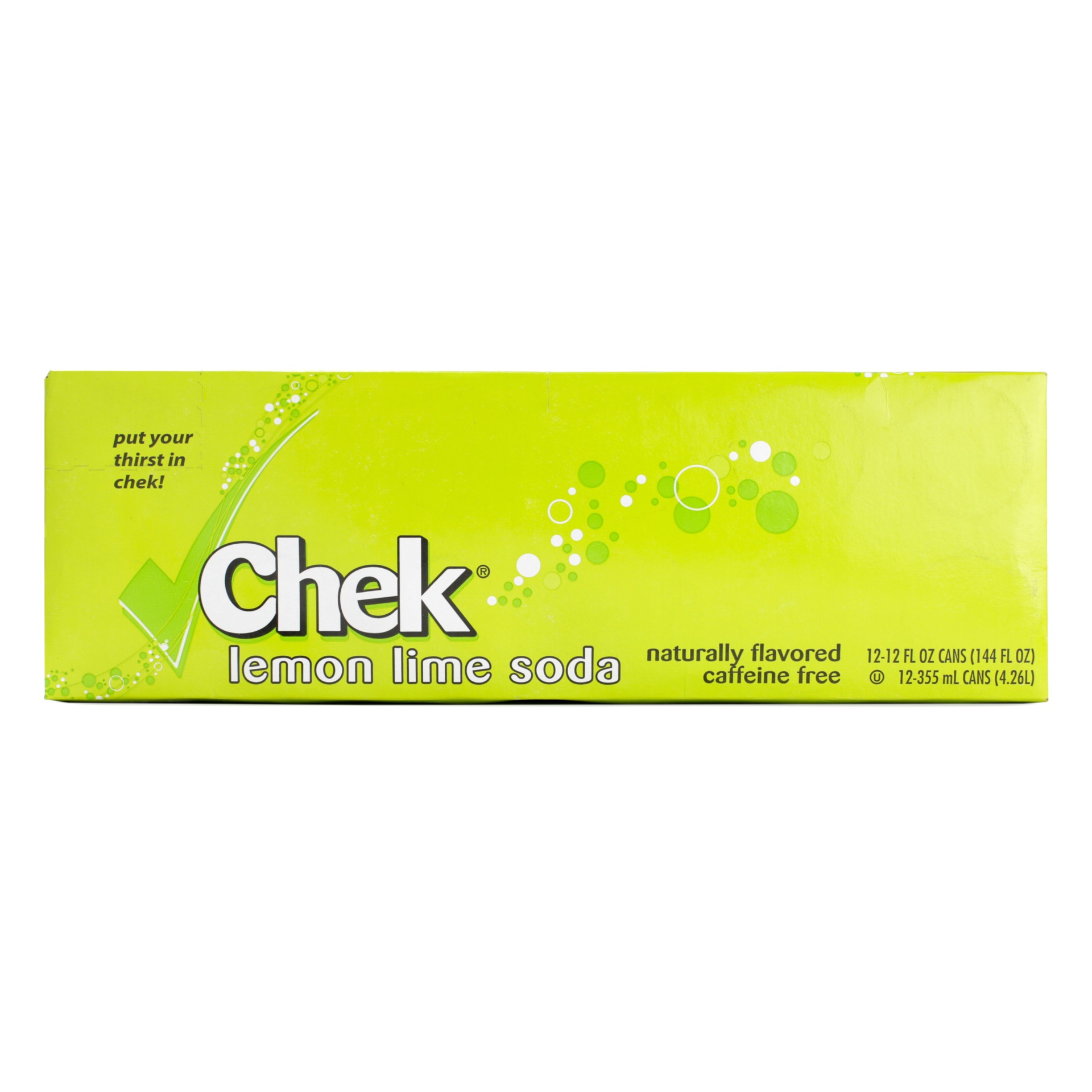 slide 1 of 1, Chek Lemon Lime Cola - 12 ct; 12 fl oz, 12 ct; 12 fl oz