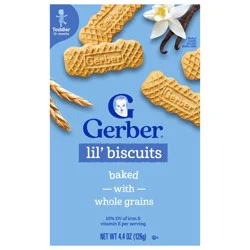 Gerber Lil'' Biscuits, Vanilla Wheat, 4.44 oz Box