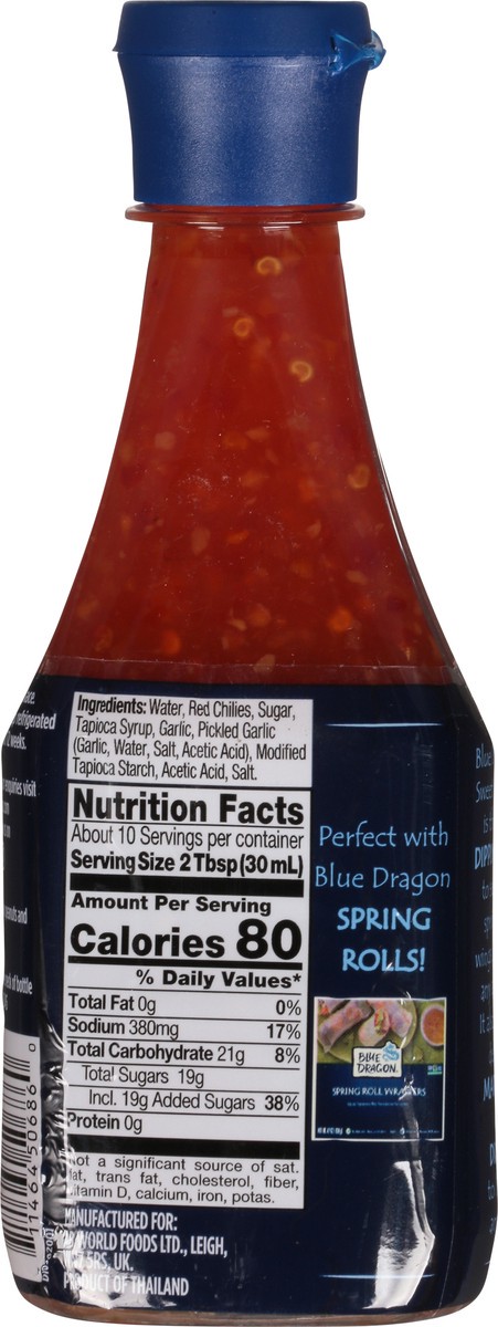 slide 6 of 12, Blue Dragon Thai Sweet Chili Sauce 10.5 fl oz, 10.5 fl oz