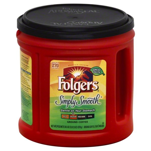 slide 1 of 1, Folgers Coffee - 34.5 oz, 34.5 oz