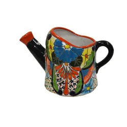 Blue Orange Pottery Talavera Water Can
