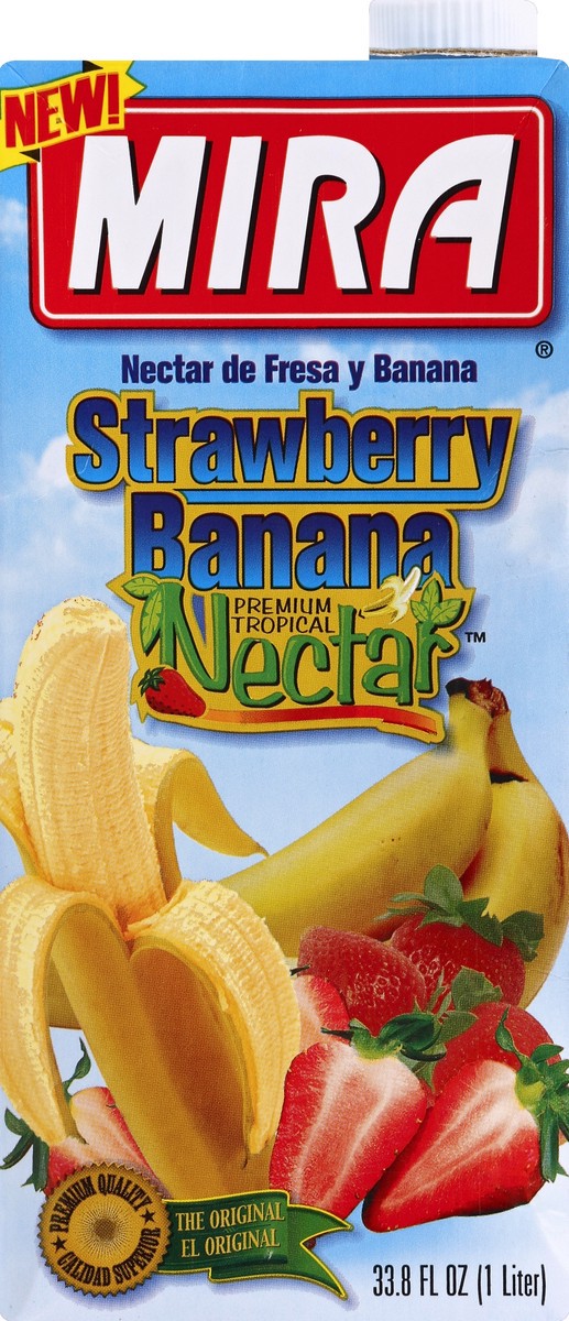 slide 4 of 4, Mira Strawberry Banana Nectar 33.8 fl oz, 33.8 fl oz