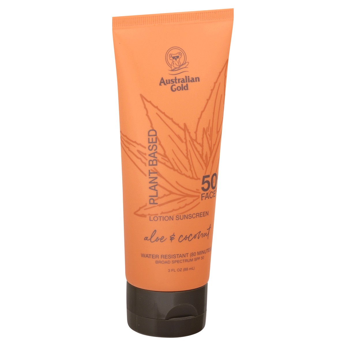 slide 4 of 9, Australian Gold Broad Spectrum SPF 50 Aloe & Coconut Lotion Sunscreen 3 oz, 3 oz