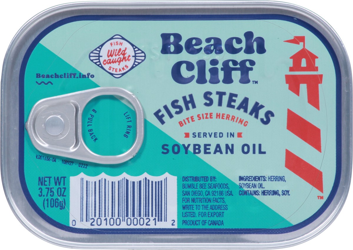 slide 5 of 12, Beach Cliff Fish Steaks In Oil, 3.75 oz