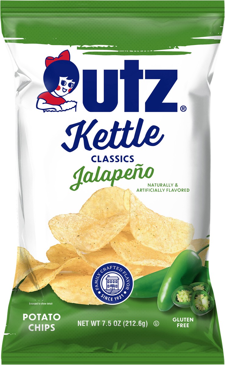 slide 9 of 12, Utz Jalapeno Kettle Classics - 7.5 oz, 7.5 oz