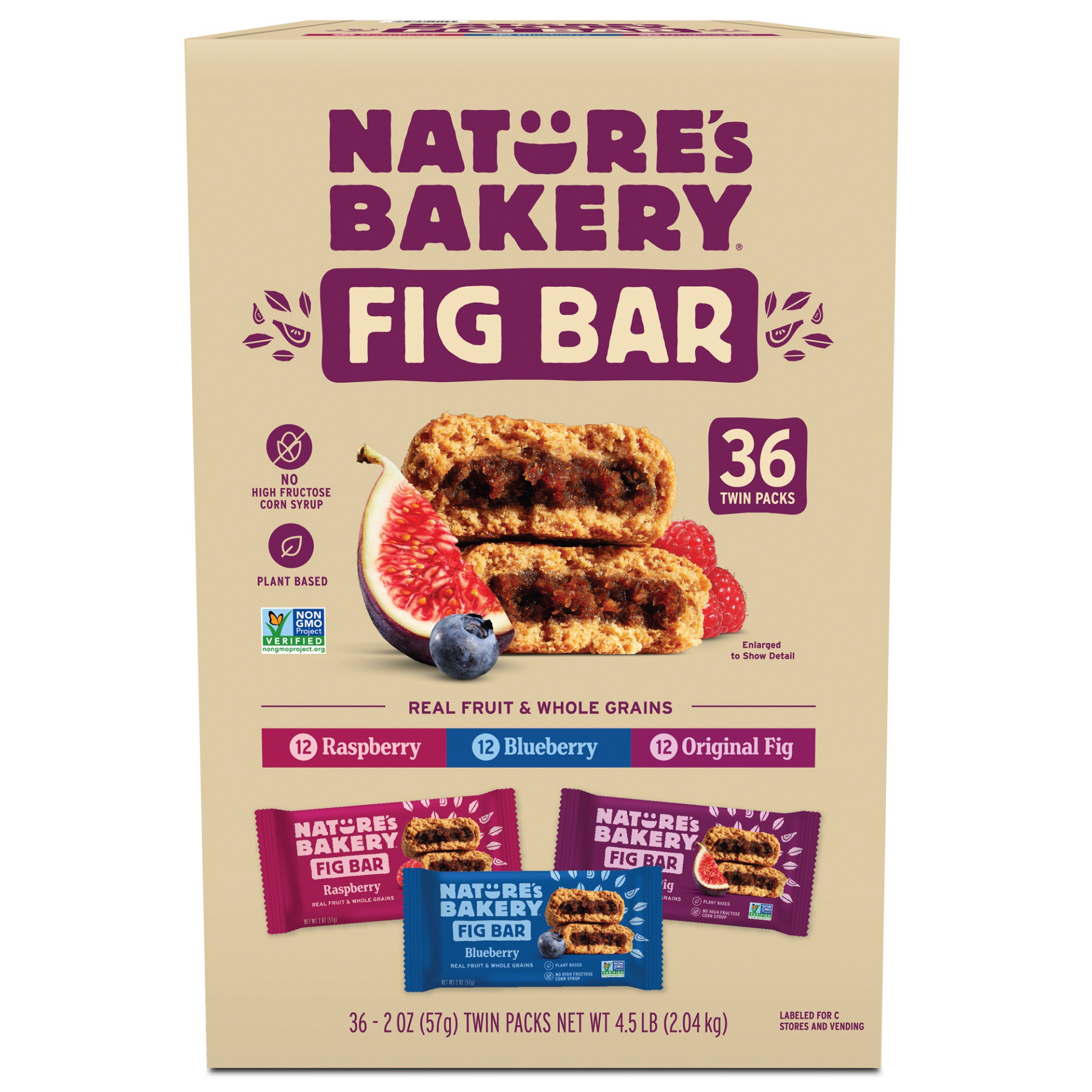 slide 1 of 2, Nature's Bakery Fig Bar Variety, 36 ct