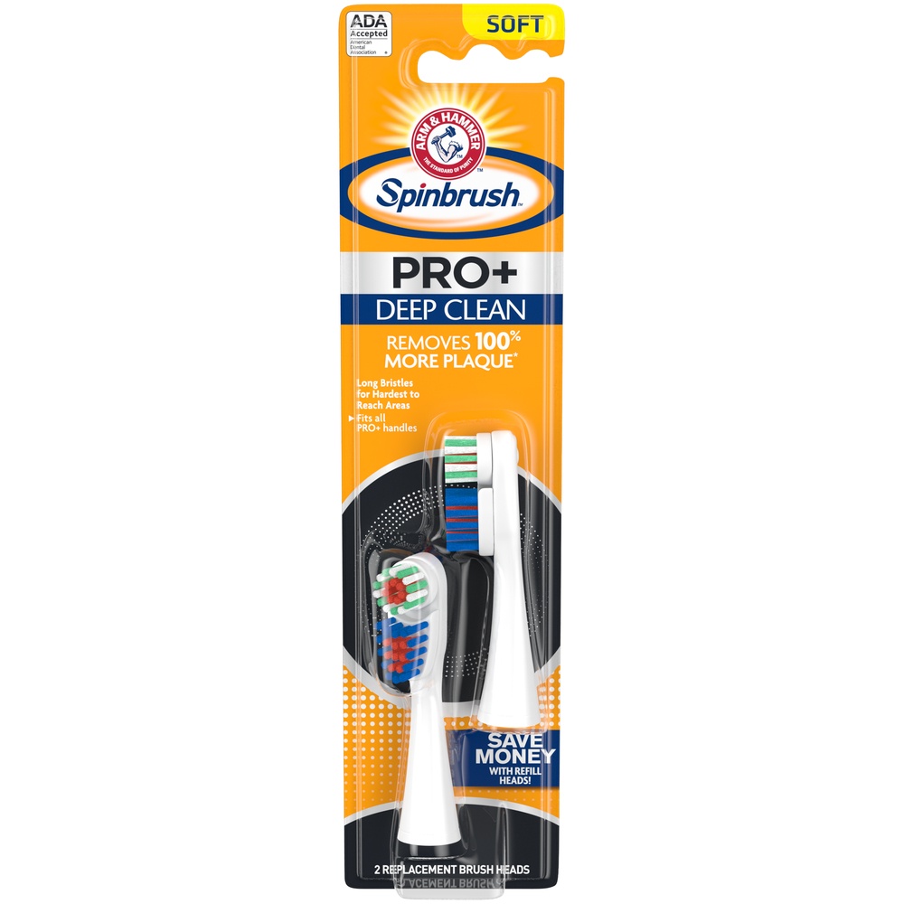 slide 2 of 5, ARM & HAMMER Spinbrush Truly Radiant Deep Clean Toothbrush Head, 2 ct