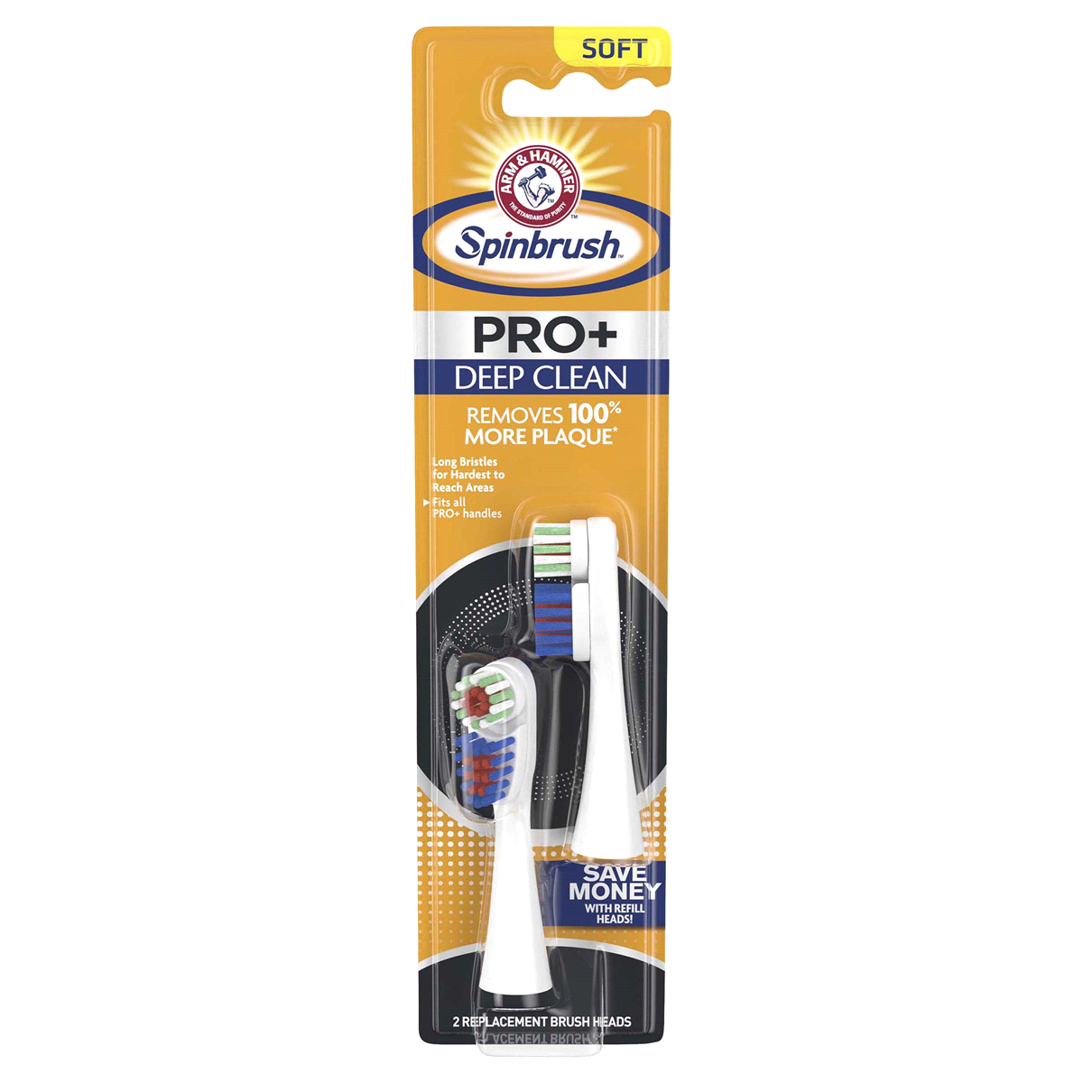 slide 1 of 5, ARM & HAMMER Spinbrush Truly Radiant Deep Clean Toothbrush Head, 2 ct