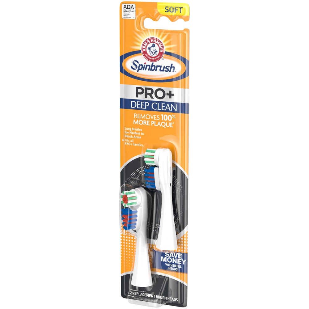 slide 4 of 5, ARM & HAMMER Spinbrush Truly Radiant Deep Clean Toothbrush Head, 2 ct