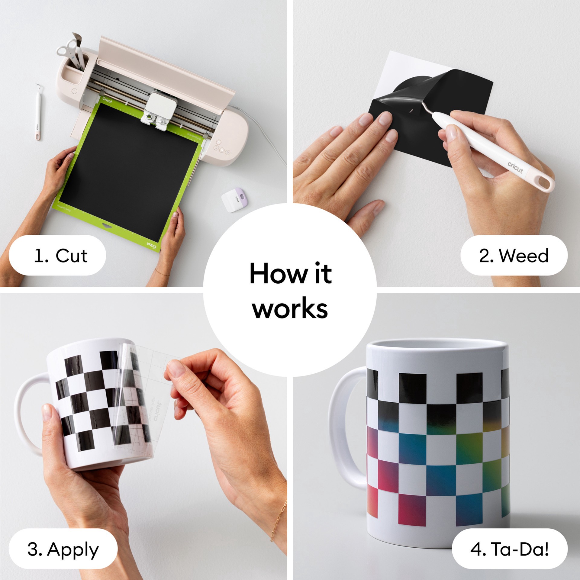 slide 4 of 8, Cricut Permanent Heat-Activated Color-Changing Vinyl, 12 in x 24 in