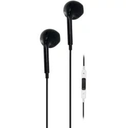 Acoustix Stereo Earbuds With Microphone - Black
