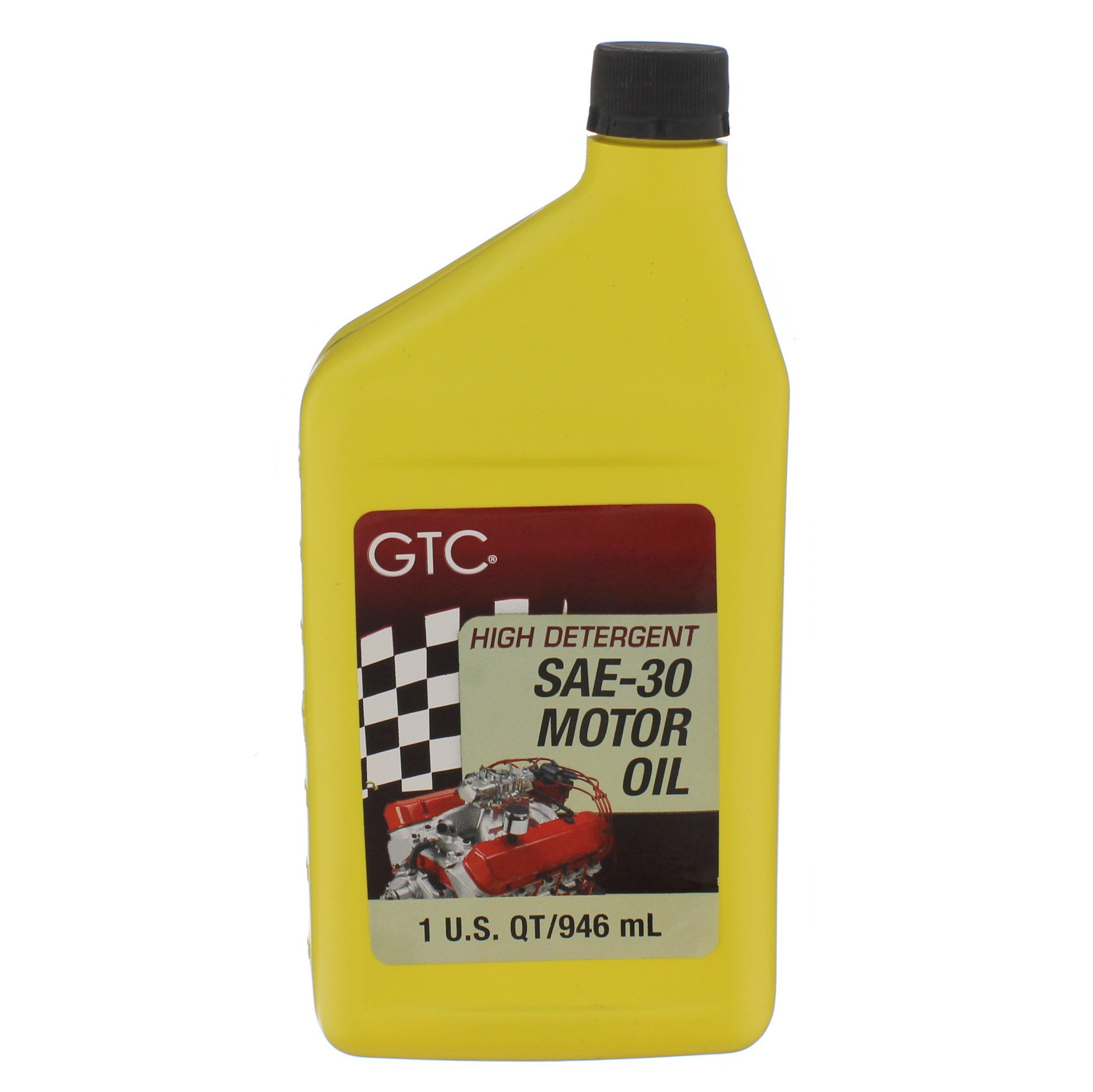 slide 1 of 1, GTC High Detergent SAE-30 HD Motor Oil, 1 qt