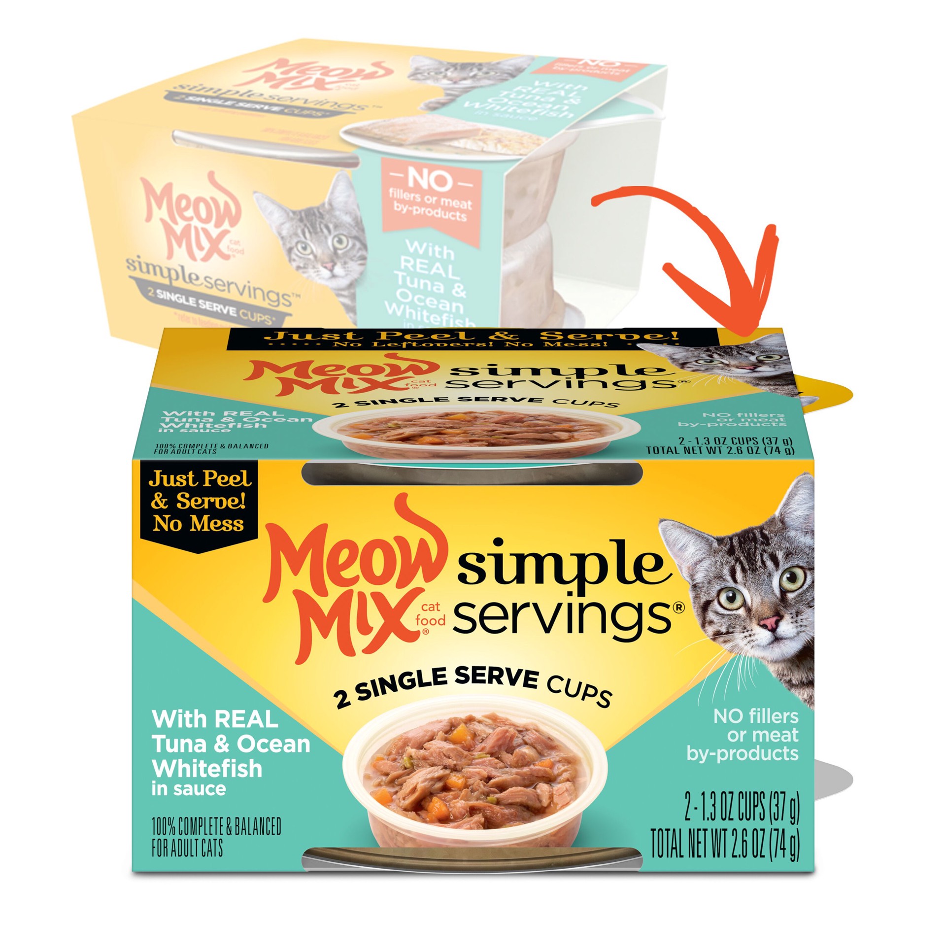 slide 3 of 9, Meow Mix Cat Food 2 ea, 2 ct