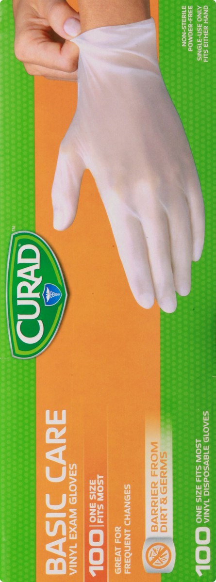 slide 4 of 12, Curad Vinyl Exam Gloves 100 ea, 100 ct