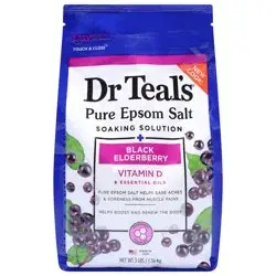 Dr. Teal's Black Elderberry Pure Epsom Salt 3 lb