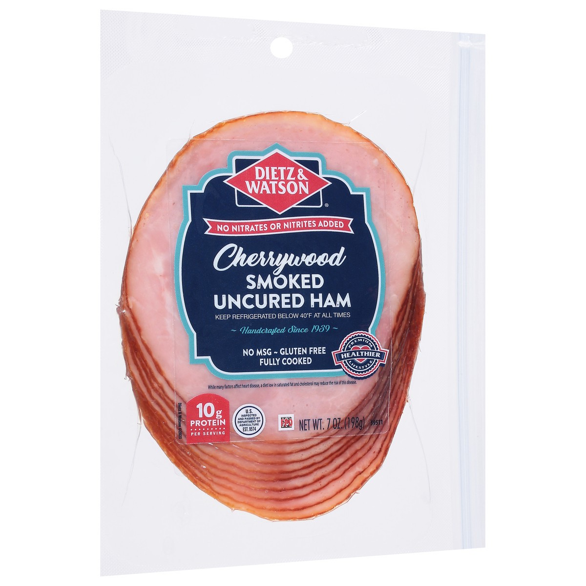 slide 8 of 14, Dietz & Watson Cherrywood Smoked Uncured Ham 7 oz, 7 oz