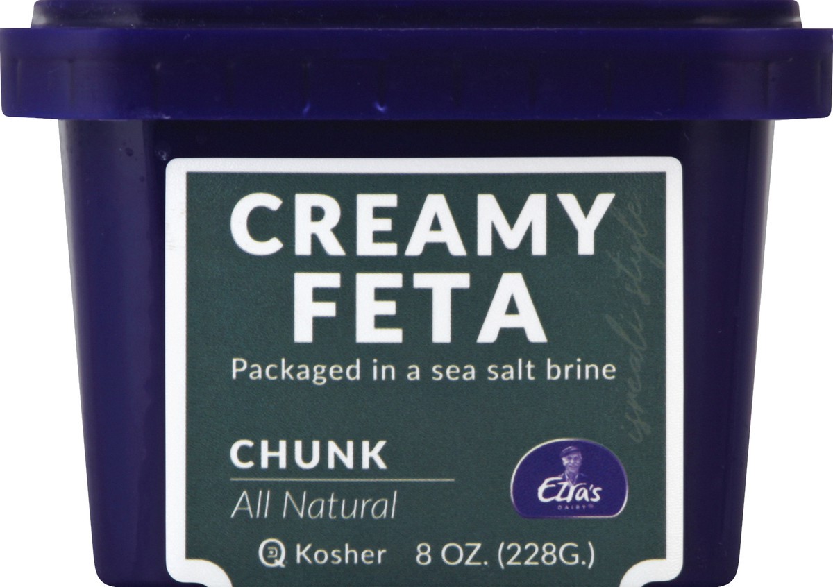 slide 1 of 5, Ezras Dairy Feta 8 oz, 8 oz