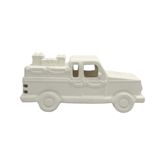 slide 1 of 7, 9.5" Led Diy Ceramic Farm Truck Decor By Make Market, 9.5 in x 4.13 in x 4.5 in