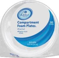Kroger Home Sense 10.25" Compartment Foam Plates