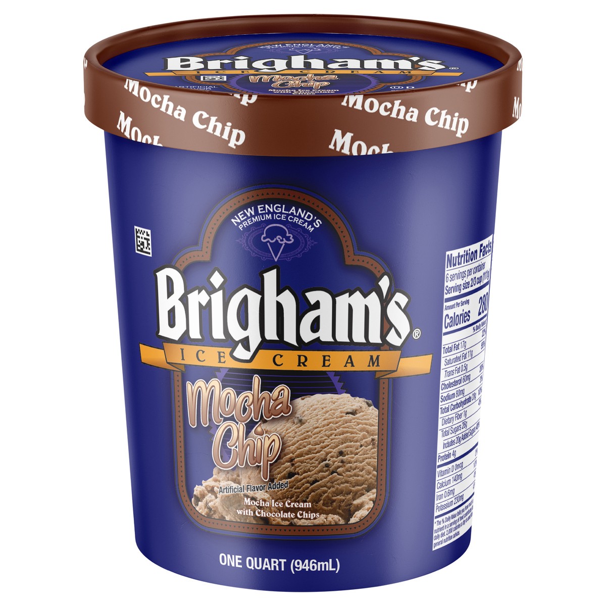 slide 2 of 11, Brigham's Ice Cream Mocha Chip, 1 qt