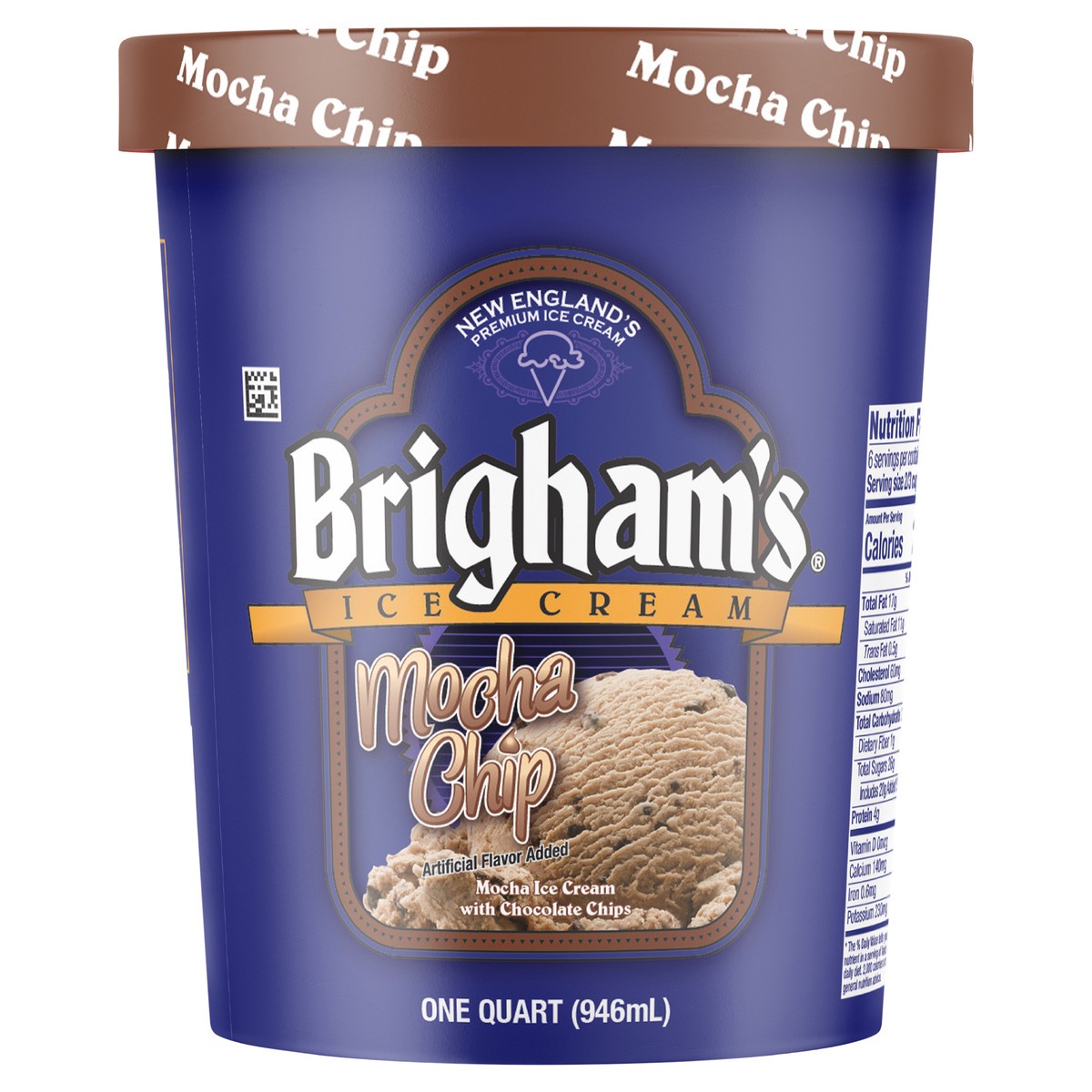 slide 1 of 11, Brigham's Ice Cream Mocha Chip, 1 qt