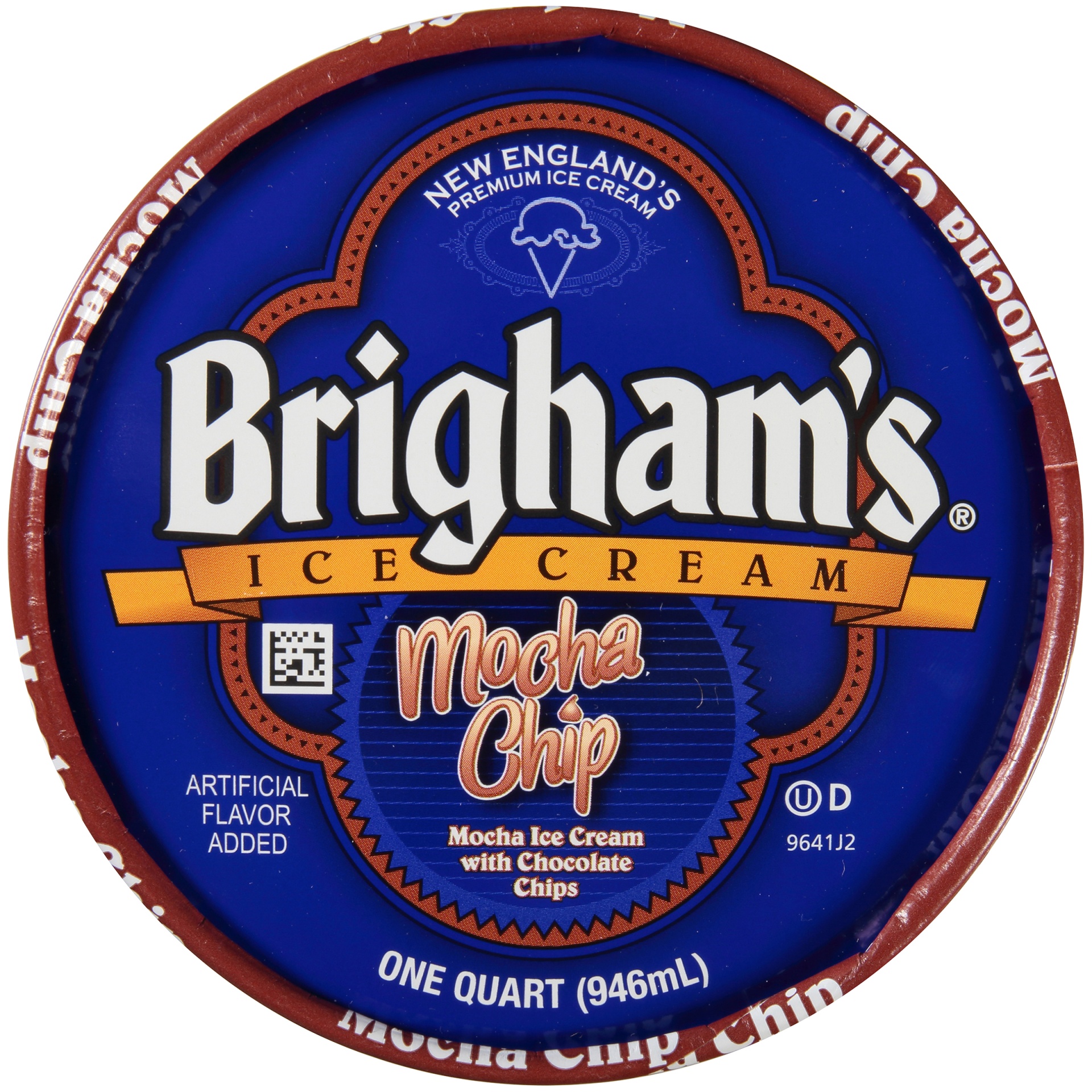 slide 6 of 7, Brigham's Mocha Chip Ice Cream, 1 qt