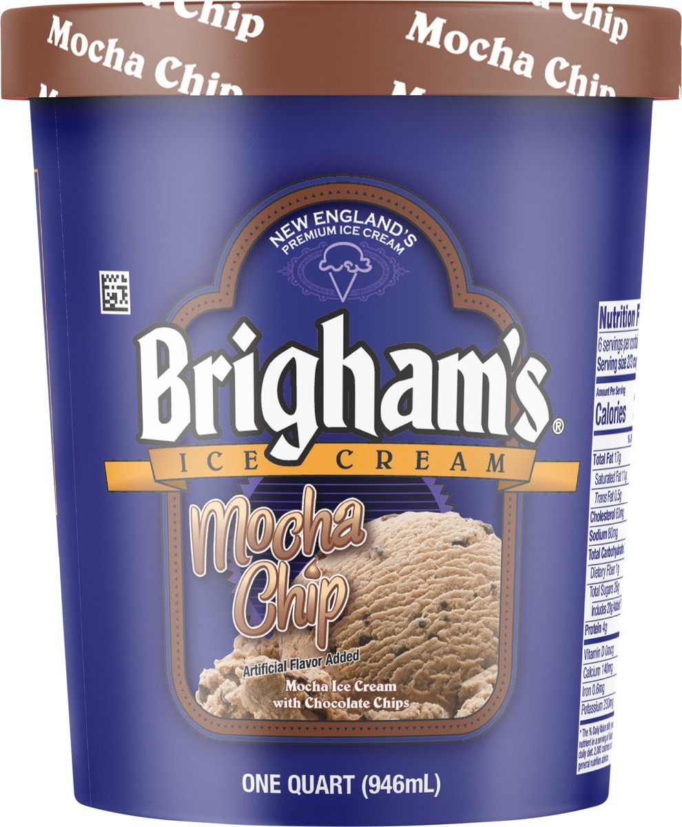 slide 9 of 11, Brigham's Ice Cream Mocha Chip, 1 qt