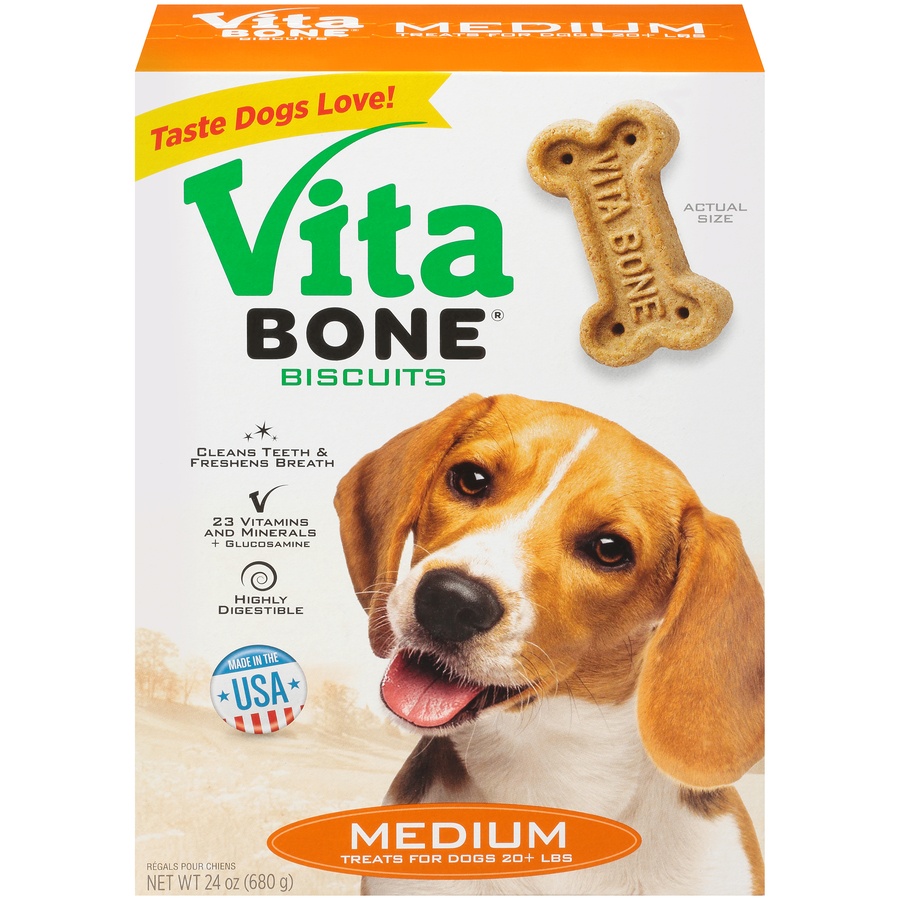 slide 1 of 9, Vita Bone Medium, 24 oz