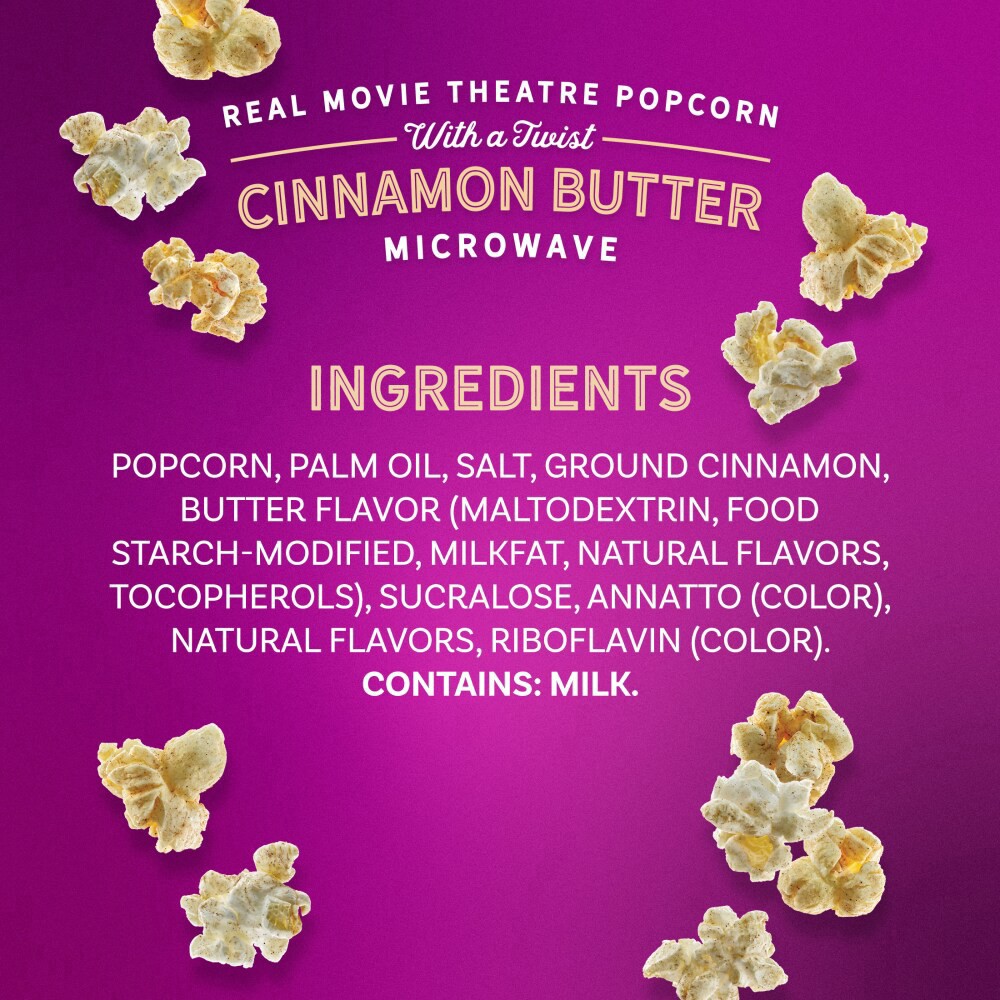 slide 3 of 6, AMC Theatres Perfectly Popcorn™ Cinnamon Butter Popcorn, 6 bags / 2.75 oz