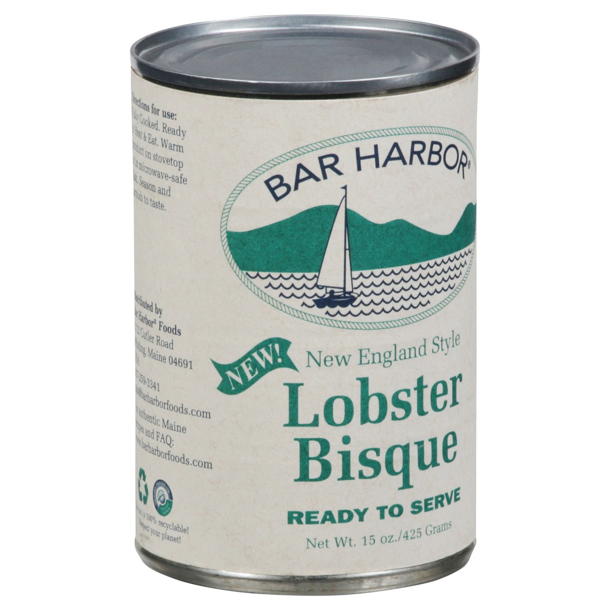 slide 6 of 9, Bar Harbor Soup Lobster Bisque, 15 oz