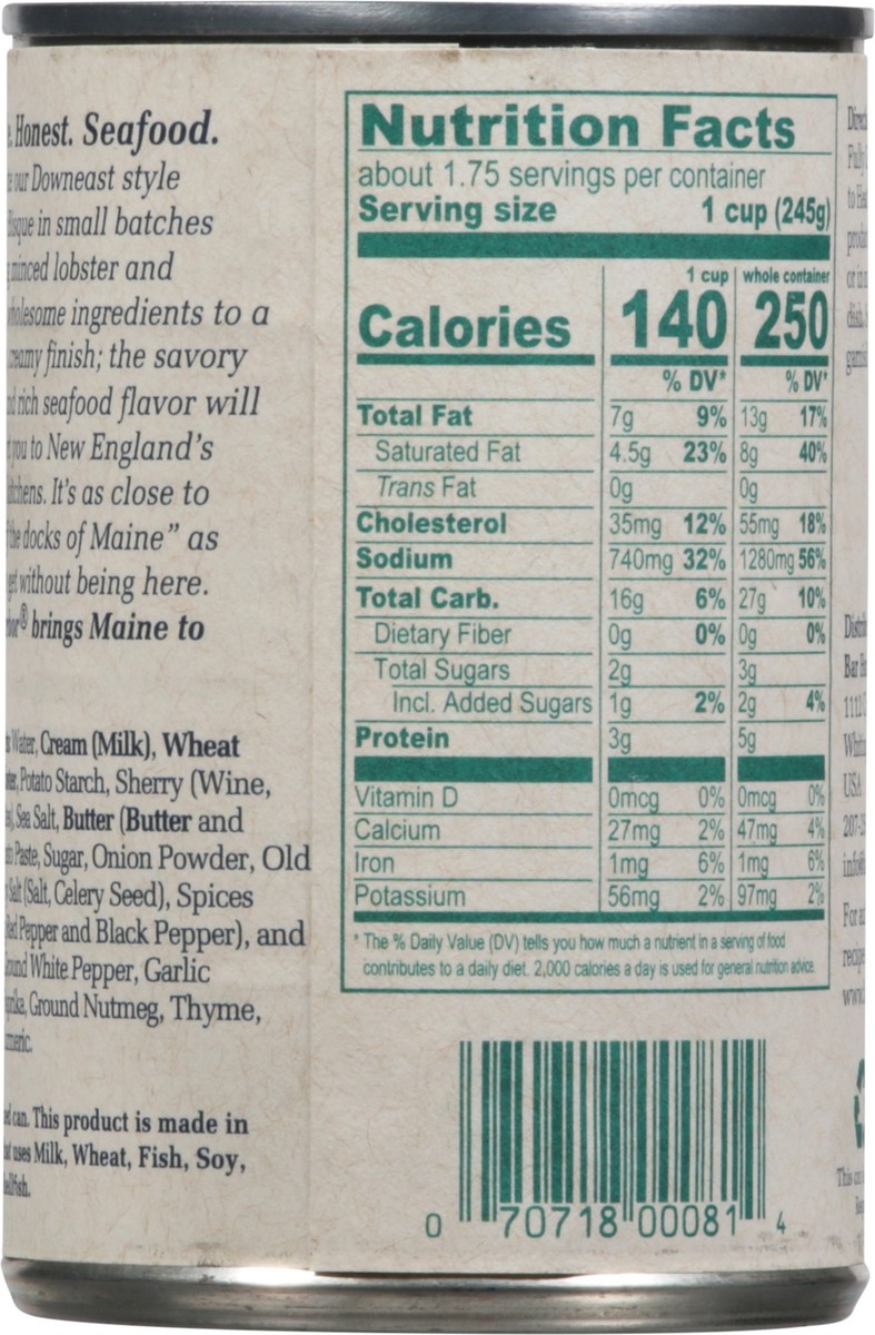 slide 2 of 9, Bar Harbor Soup Lobster Bisque, 15 oz