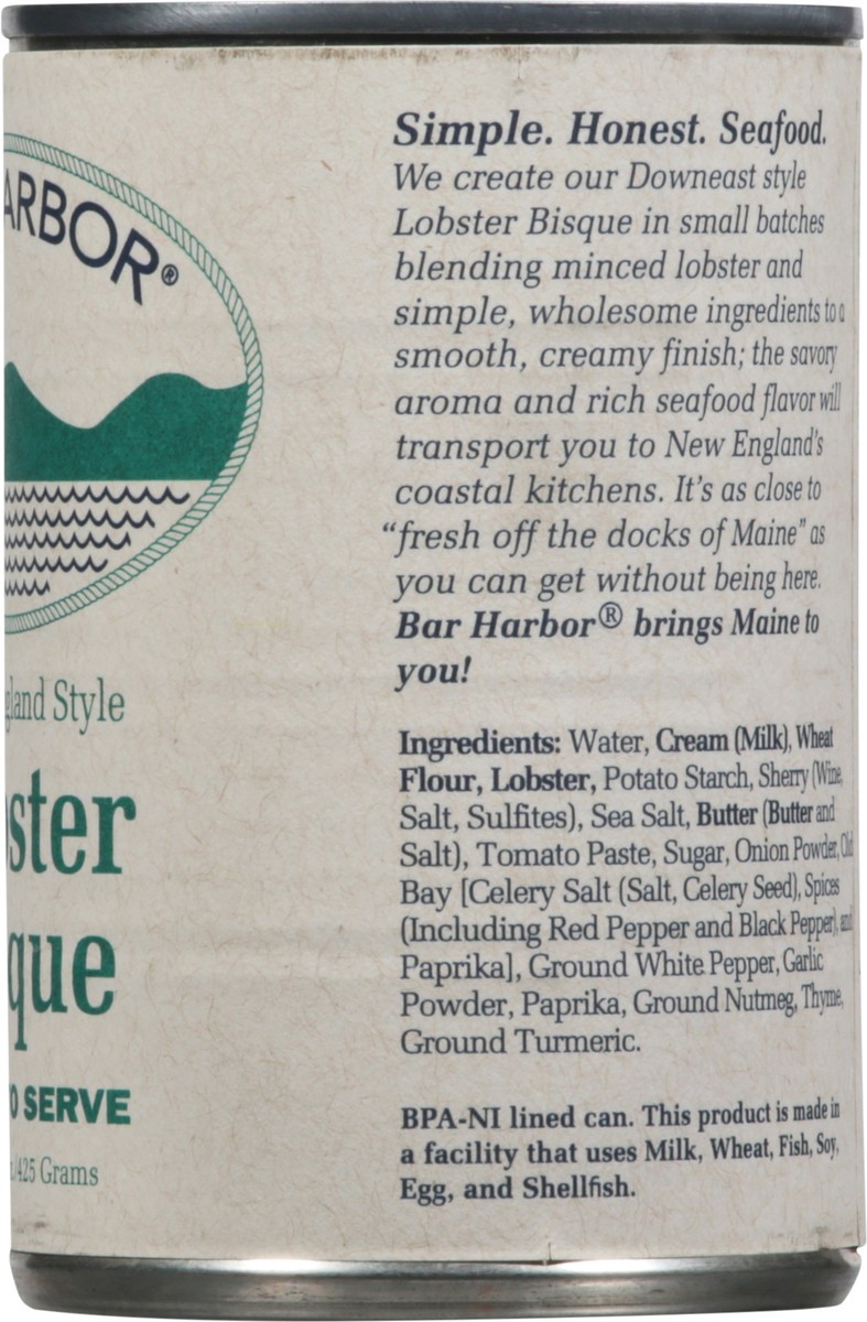 slide 3 of 9, Bar Harbor Soup Lobster Bisque, 15 oz