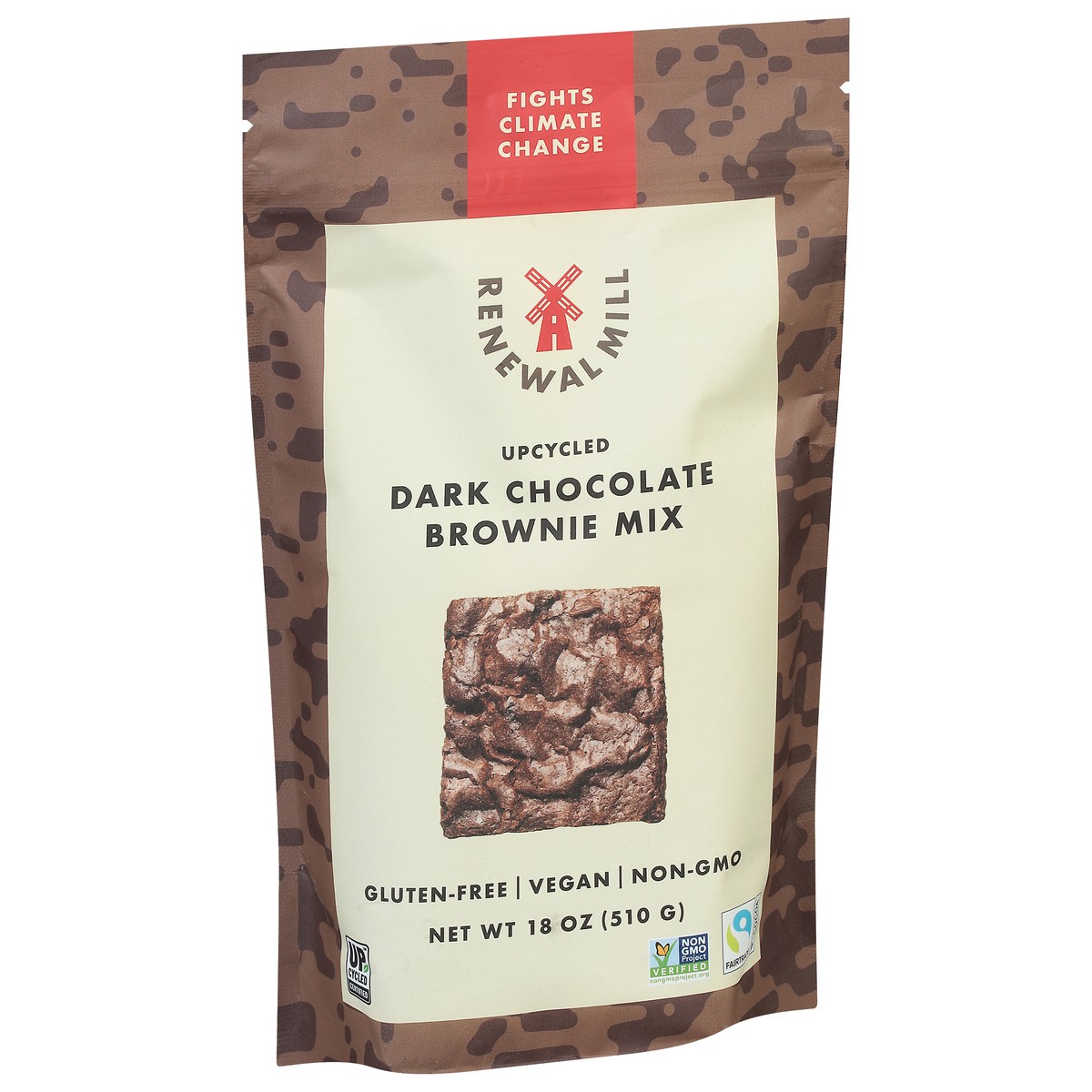 slide 8 of 13, Renewal Mill Upcycled Dark Chocolate Brownie Mix 18 oz,