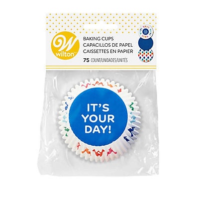slide 1 of 1, Wilton It's Your Day Standard Baking Cups, 75 ct