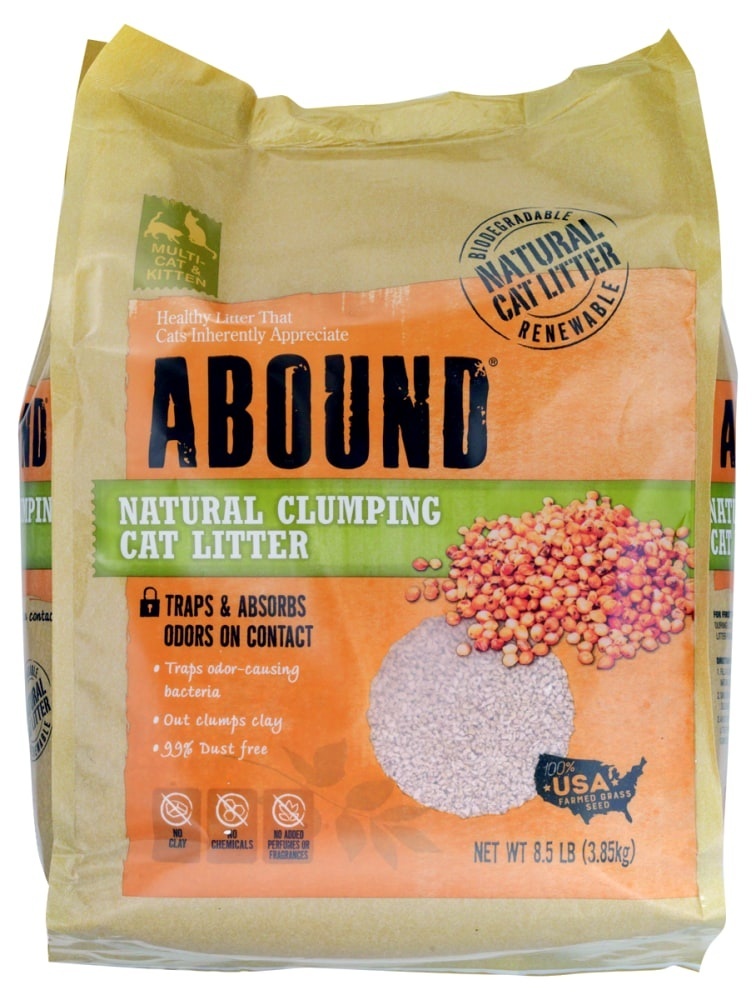 slide 1 of 1, Abound Natural Clumping Cat Litter, 8.5 lb