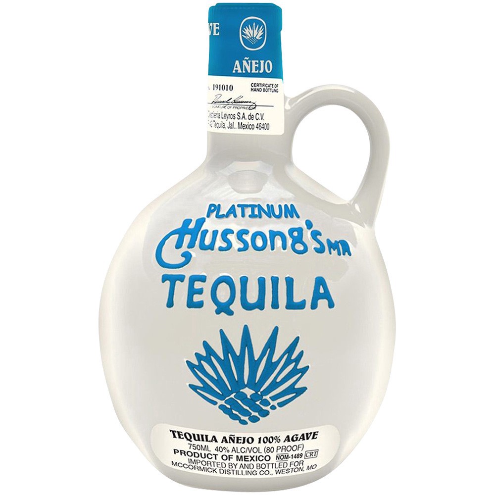 slide 1 of 1, Hussong's Platinum Anejo Tequila, 750 ml