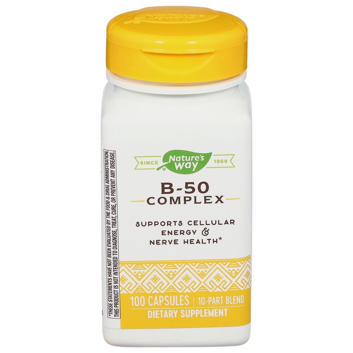 slide 1 of 3, Nature's Way Cellular Energy & Nerve Health B-50 Complex 100 Capsules, 100 ct