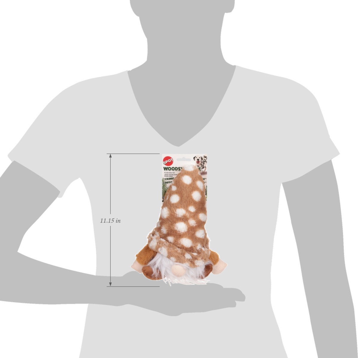 slide 4 of 12, SPOT Woodsy Gnome Plush Dog Toy 12 Inch 1 ea, 1 ct